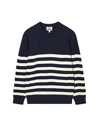 COS Pullover Blu notte 80% Cotone organico, 20% Cotone riciclato