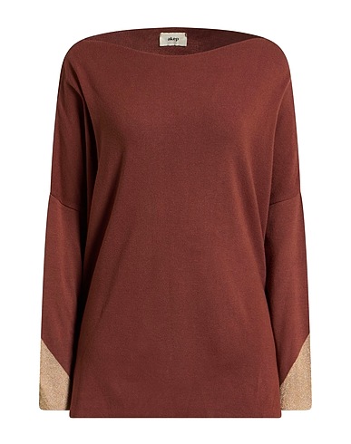 AKEP Jumper Chocolate brown 98% Viscose, 2% Elastane