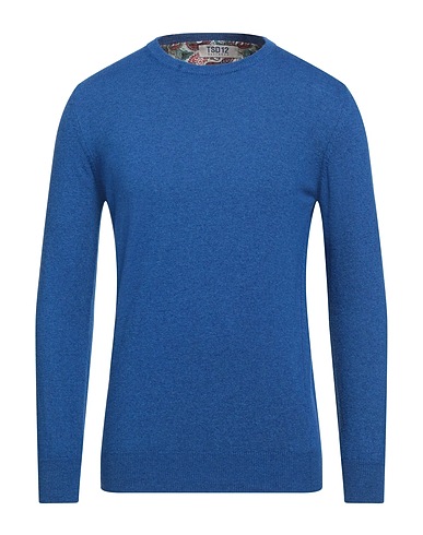 TSD12 Sweater Blue 40% Merino Wool, 30% Viscose, 20% Polyester, 10% Cashmere