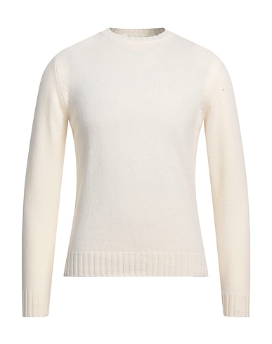 FILIPPO DE LAURENTIIS Pullover Avorio 90% Super 120s Lana, 10% Cachemire