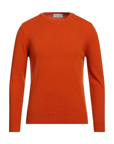 FILIPPO DE LAURENTIIS Jumper Orange 90% Super 120s Wool, 10% Cashmere