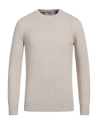 TSD12 Jumper Beige 40% Merino Wool, 30% Viscose, 20% Polyamide, 10% Cashmere