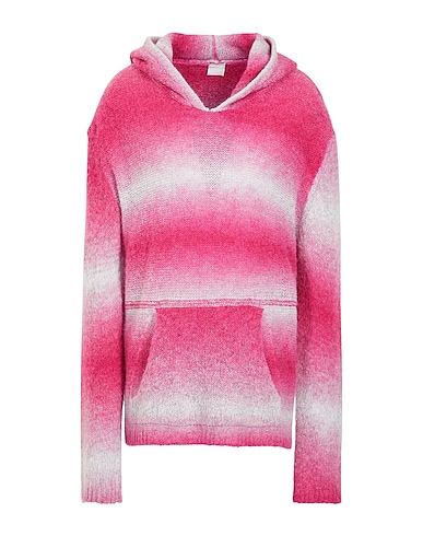 8 by YOOX Jumper GRADIENT KNIT HOODIE
 Mauve 41% Acrylic, 31% Polyamide, 28% Wool