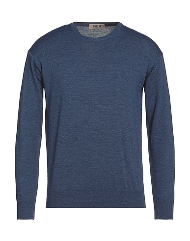 TSD12 Jumper Bright blue 50% Merino Wool, 50% Acrylic