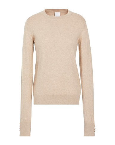 8 by YOOX Sweater KNIT METAL BUTTONS DETAIL SWEATER Bronze 70% Organic cotton, 20% Polyamide, 10% Silk