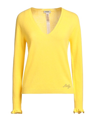 LIU •JO Sweater Yellow 80% Wool, 15% Cashmere, 5% Elastane