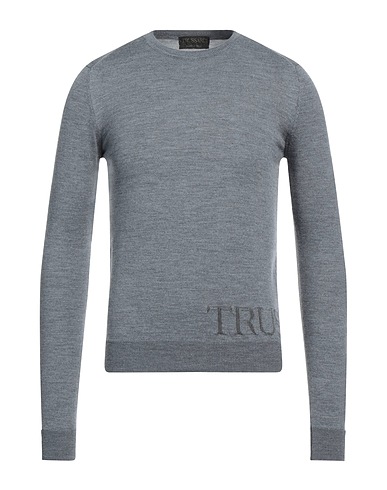 TRUSSARDI Jumper Grey 96% Wool, 4% Viscose