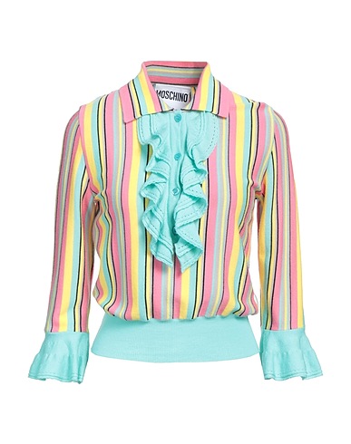 MOSCHINO プルオーバー スカイブルー バージンウール 100%