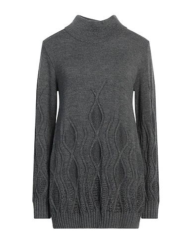 CLIPS Polo neck TRICOT Grey 50% Wool, 50% Acrylic