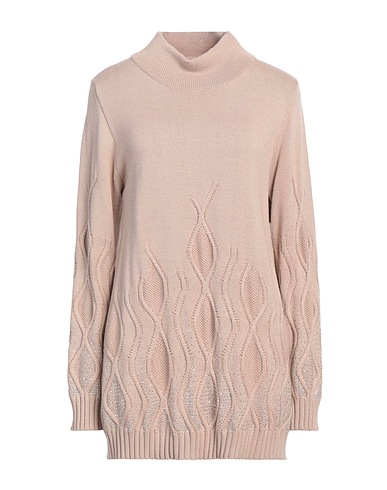CLIPS Rollkragenpullover TRICOT Sand 50% Wolle, 50% Acryl