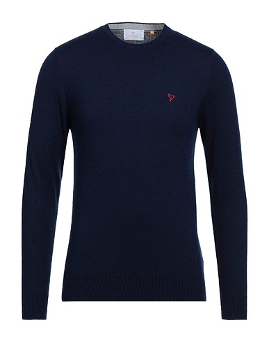 DAVID OWEN Pullover Blu notte 35% Lana, 23% Viscosa, 20% Poliestere, 12% Cachemire, 10% Nylon