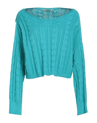 NO-NÀ Sweater Turquoise 100% Cotton