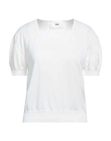 SOLOTRE Pullover Bianco 100% Cotone