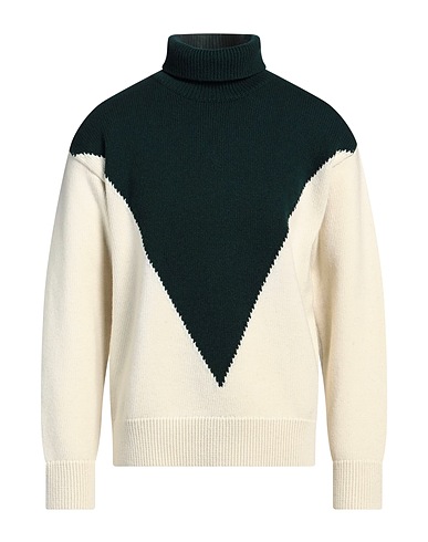 JIL SANDER Turtleneck Green 94% Virgin Wool, 6% Cashmere