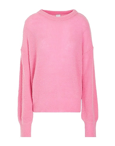 8 by YOOX Jumper LUREX KNIT PUFF-SLEEVE SWEATER
 Pink 50% Acrylic, 30% Polyamide, 10% Wool, 10% Mohair wool