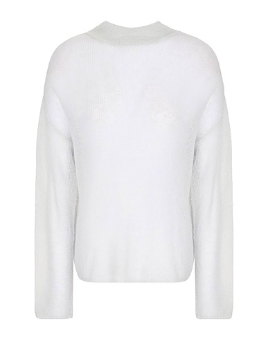 8 by YOOX Rollkragenpullover MOHAIR BLEND RELAXED FIT ROLL-NECK Hellgrau 40% Mohairwolle, 36% Merinowolle, 24% Recyceltes Polyamid