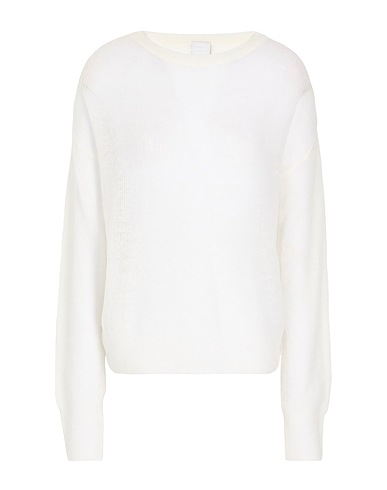 8 by YOOX Pullover MOHAIR BLEND REGULAR FIT CREW-NECK SWEATER Elfenbein 40% Mohairwolle, 36% Merinowolle, 24% Recyceltes Polyamid