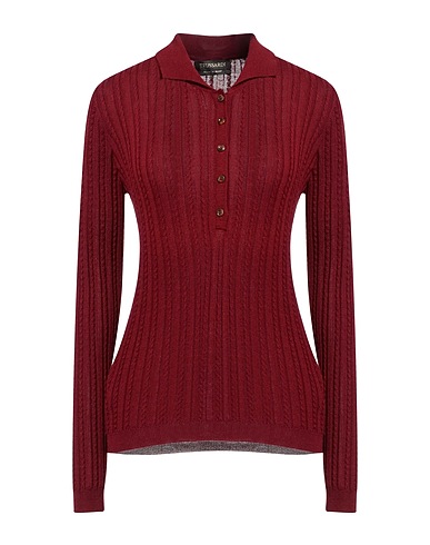 TRUSSARDI Jumper Burgundy 50% Acrylic, 50% Virgin Wool