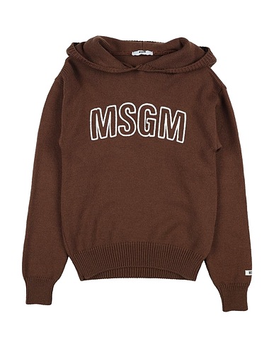 MSGM Jumper Brown 50% Virgin Wool, 50% Acrylic