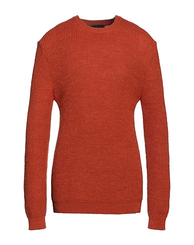 DIKTAT Pullover Marrone 48% Acrilico, 40% Lana di alpaca, 12% Viscosa