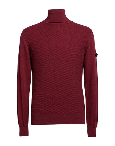 PEUTEREY Turtleneck Brick 85% Cotton, 15% Wool