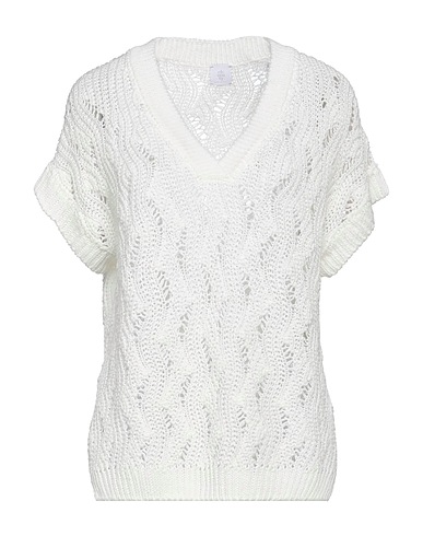 ELEVENTY Jumper White 70% Linen, 30% Cotton
