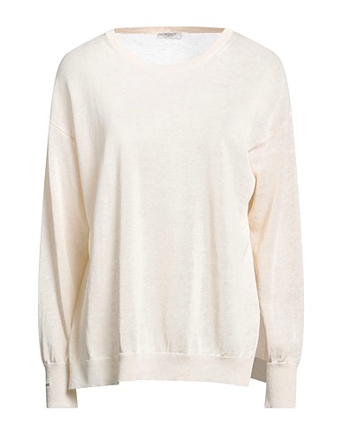 PESERICO Jumper Ivory 60% Linen, 40% Cotton