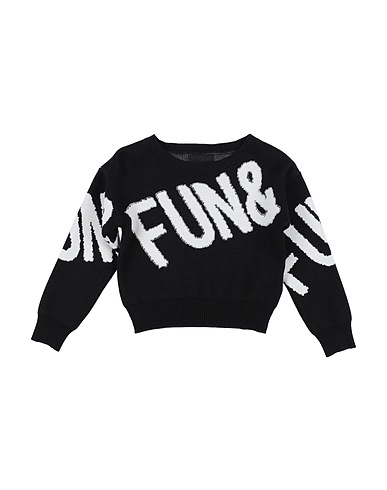 FUN & FUN Jumper Black 50% Viscose, 40% Nylon, 10% Polyester