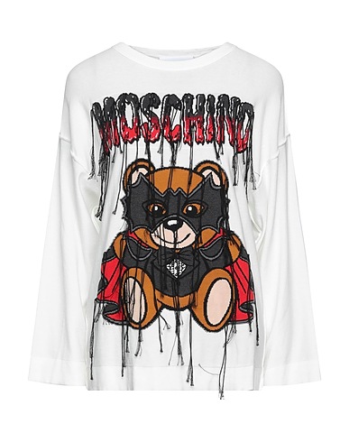 MOSCHINO Sweater White 100% Cotton