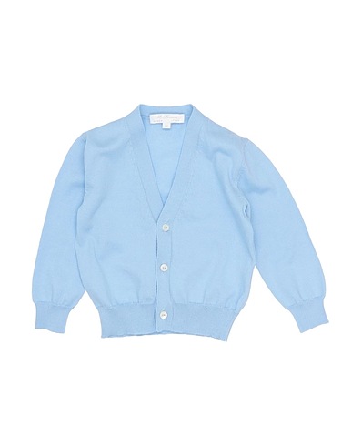 M.FERRARI Cardigan Sky blue 100% Cotton