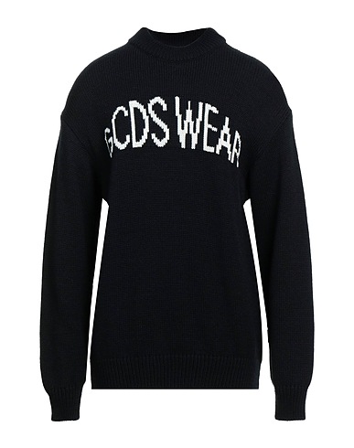 GCDS Jumper Black 50% Cotton, 50% Acrylic
