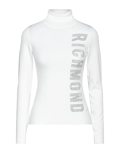JOHN RICHMOND Polo neck White 50% Viscose, 28% Polyester, 22% Nylon