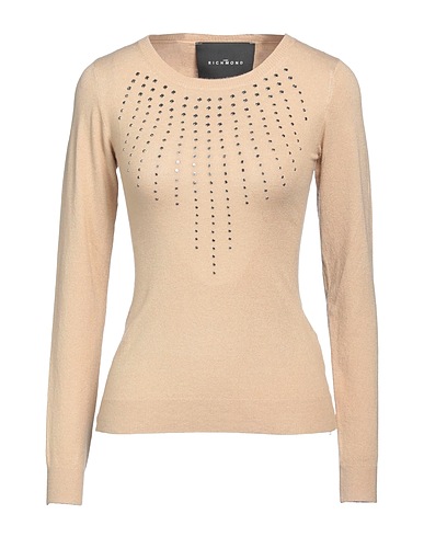 JOHN RICHMOND Jumper Beige 50% Viscose, 28% Polyester, 22% Nylon