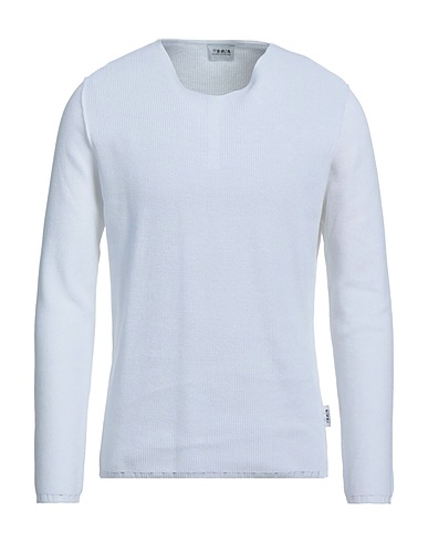 BERNA Pullover Bianco 55% Cotone, 45% Acrilico