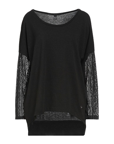 PAOLA T. Jumper Black 80% Polyester, 15% Viscose, 5% Elastane