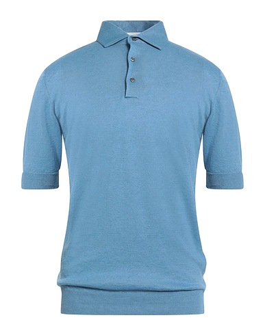 FILIPPO DE LAURENTIIS Sweater Light blue 77% Linen, 23% Cotton