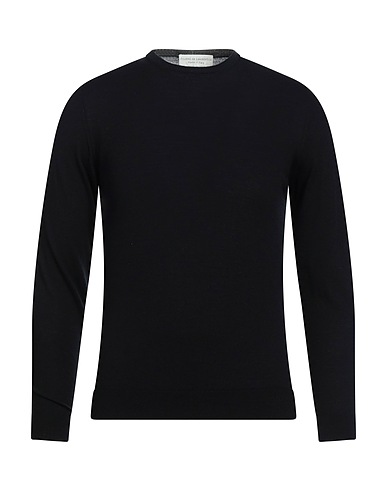 FILIPPO DE LAURENTIIS Pullover Schwarz 100% Super 180s Wolle