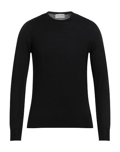 FILIPPO DE LAURENTIIS Sweater Black 70% Super 140s Wool, 20% Silk, 10% Cashmere