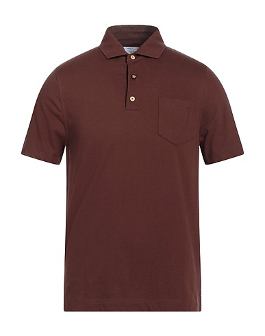 HERITAGE Polo Marrone 100% Cotone