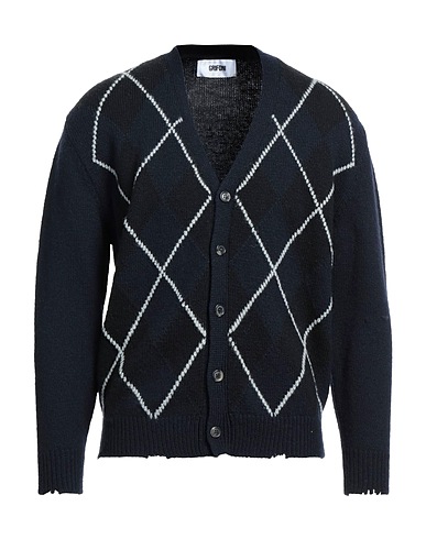 GRIFONI Cardigan Midnight blue 60% Wool, 40% Polyamide