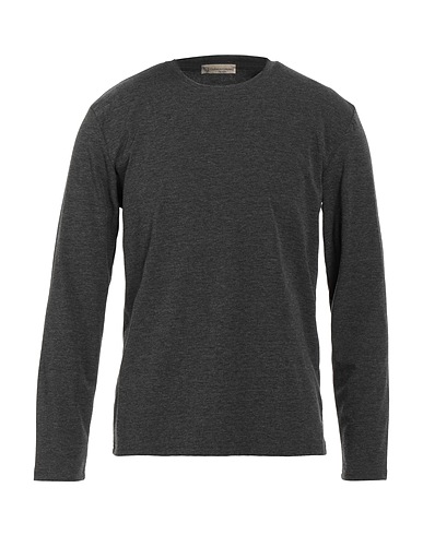 CASHMERE COMPANY Basic T-shirt Lead 70% Cotton, 27% Viscose, 3% Elastane