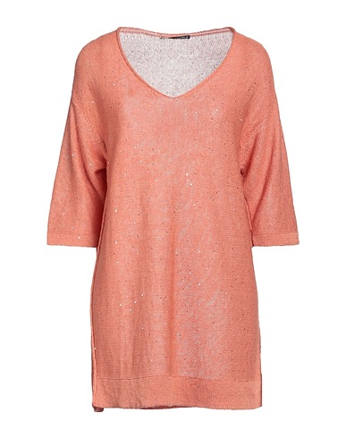 TORTONA 21 Sweater Antique rose 80% Linen, 16% Cotton, 4% Polyester