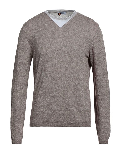 HERITAGE Jersey Marrón 60% Lino, 40% Algodón