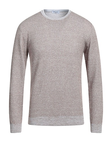 HERITAGE Pullover Hellbraun 70% Baumwolle, 30% Leinen