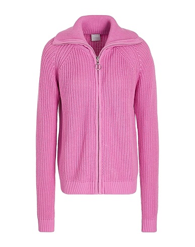 8 by YOOX Cardigan Pink 100% Organic cotton