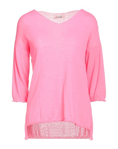 CROCHÈ Jumper Fuchsia 70% Viscose, 30% Polyamide