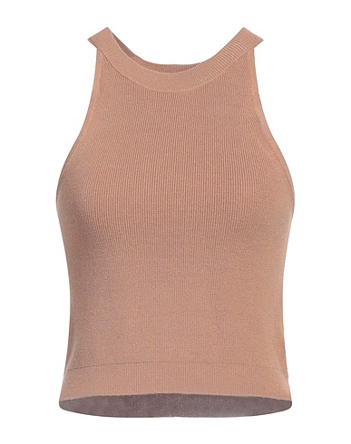 VICOLO Top Cammello 72% Viscosa, 28% Poliestere