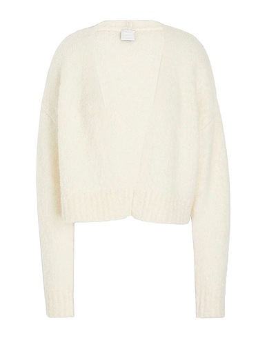8 by YOOX カーディガン OVERSIZED FIT CROPPED CARDIGAN アイボリー ウール 28% / 毛（アルパカ） 27% / 再生ポリアミド 24% / リサイクルポリエステル 20% / ポリウレタン 1%