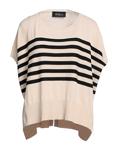 LES COPAINS Jumper Beige 100% Cotton