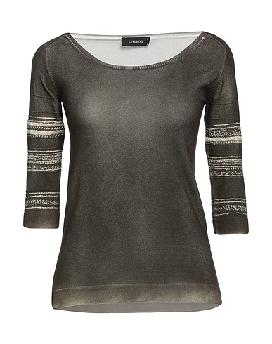 CIVIDINI Pullover Verde militare 100% Cotone
